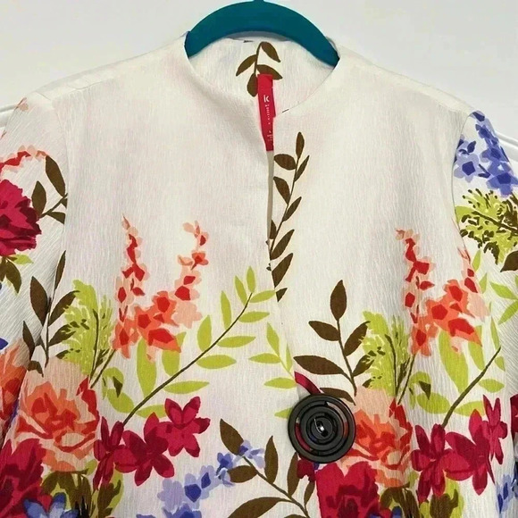 IC by Connie K Floral Jacket Sz L - Picture 3 of 11